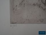 a picture of a drawing on the wall of a room