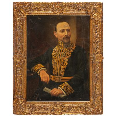 PEINTRE DU 19ÈME SIÈCLE Portrait d'un diplomate en grand uni…