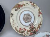 two plates that are sitting on a table