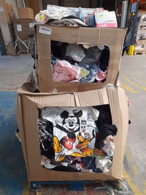 two cardboard boxes that are stacked on top of each other