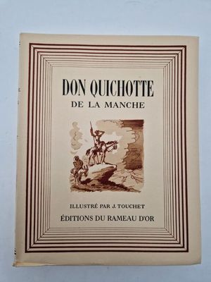 the cover of the book don quilotte de la manche