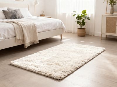 Lot DE 100 Tapis 60x90cm Blanc Polyester