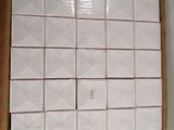 a cardboard box that has a bunch of white boxes in it