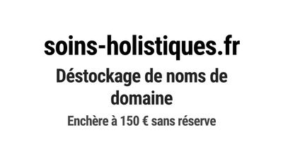 Nom de domaine soins-holistiques.