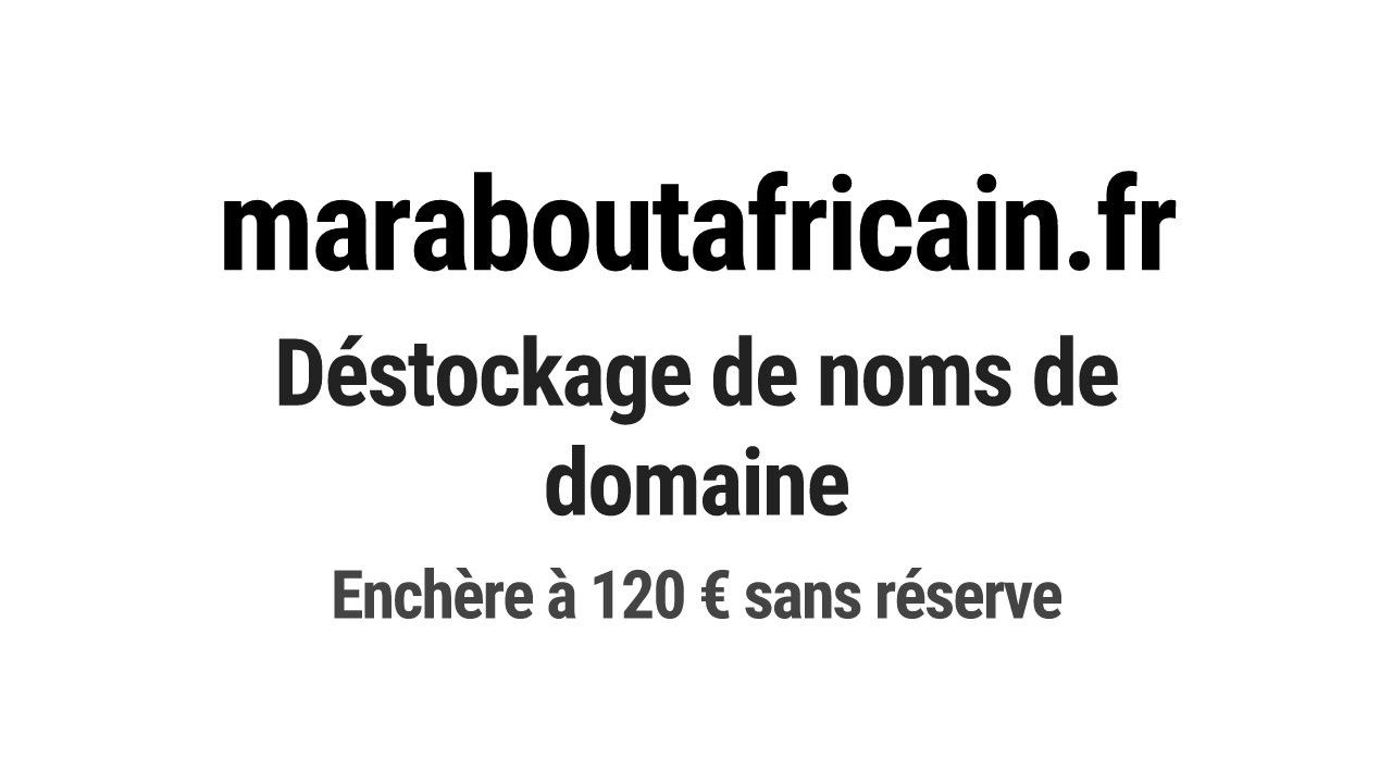 Destockage & Invendus