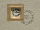 a picture of a picture of a stamp on a wall