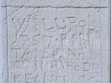 an image of a stone block with writing on it