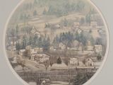a picture of a picture of a town in the middle of the picture