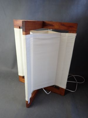 an image of a lamp that is on a table