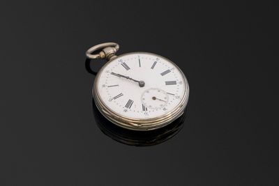 Montre à cylindre en argent signée ‘Montarlot à Avallon’, fo…