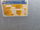 a sign on the side of a metal container
