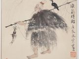 une image d'un tableau représentant une femme avec un oiseau sur l'épaule