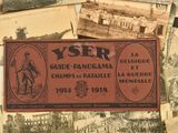 a lot of old postcards that are on the table