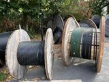 a lot of wires that are sitting on the ground