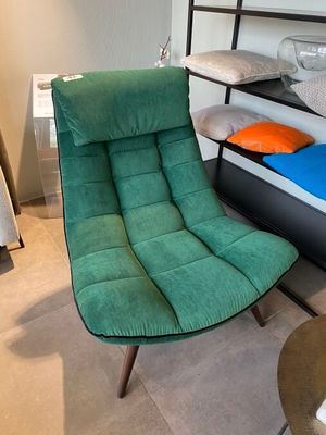 1 Fauteuil fixe LULEA. 86 x 105 x 100 cm, revêtement en velo…