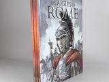 un livre dont la couverture représente un soldat romain