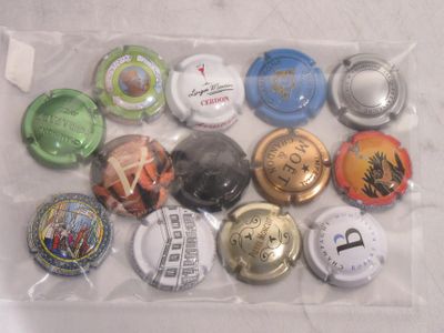 Lot DE Plaques DE Muselet DE Champagne (Dont Jeanne D'…