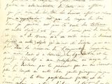 une vieille lettre affranchie, posée sur une feuille de papier