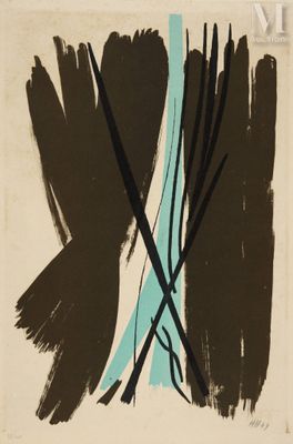 Hans Hartung (1904-1989) Sans titre (L 7), 1949