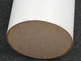 a roll of paper that is sitting on the floor