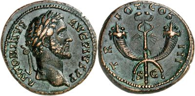 a close up of a coin with an image of a man on it