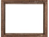 an old wooden frame with the word roma on it