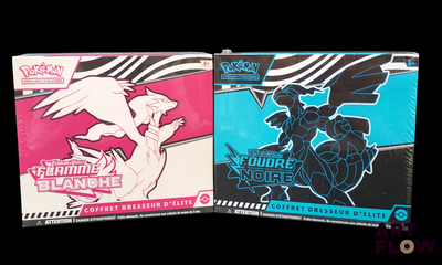 deux cartes à collectionner Pokémon différentes sur fond noir