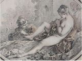an image of a drawing of a woman and a man sitting on a bed