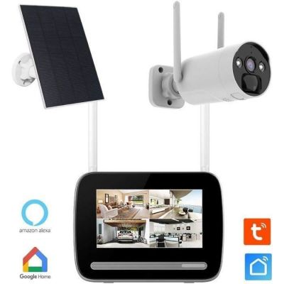 an image of a camera with a solar panel attached to it