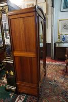 armoire à linge avec 1 porte miroir - acajou - H : 201 cm - … (photo 2)
