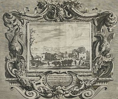une photo d'une photo d'une ville dans un cadre