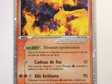 a close up of a pokemon card on a table