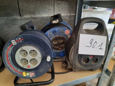 a lot of electrical equipment on the shelf in the store