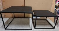 Lot de 2 tables basses gigognes QUINN, en manguier noir , di… (photo 2)