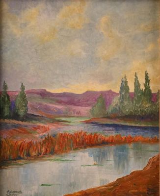 MAISONNEUVE (XX° siècle)"paysage".