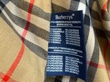 a close up of a burberry ' s label on a burberry ' s shirt