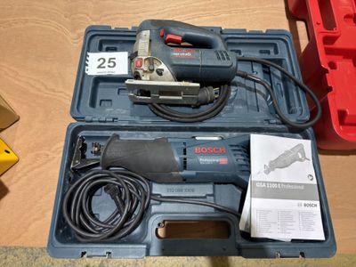 a corded sander in a plastic case on a table