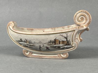 Emile GALLE (Lorraine). Charmante petite jardinière en forme… - Photo 1