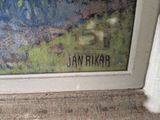 a picture of a painting on the wall of a house