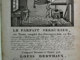un vieux livre sur lequel figure le dessin d'un homme dans une pièce