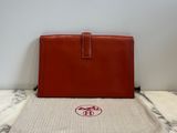 tory burchl red leather laptop case