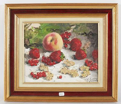 une image d'un tableau de fruits sur une table