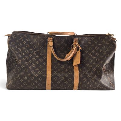 louis vuittou bag in monogram canvas and leather