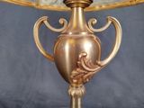 a lamp that is sitting on top of a table