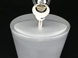 a light bulb that is sitting on top of a container
