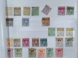 a picture of a picture of a collection of stamps on display