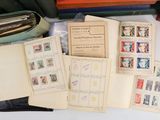 many different types of stamps on a table