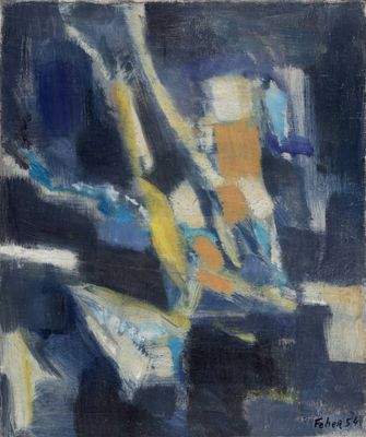 une image représentant une peinture d'une guitare posée sur une table