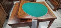 Lot de deux tables à jeux de style Louis XVI en placage de n… (photo 3)