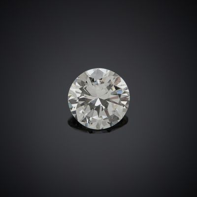 Diamant sur papier taille brillant moderne, certifié par le Laboratoir - Photo 1